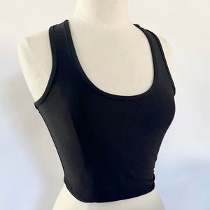 Womens Large Racerback Crop Tank Top